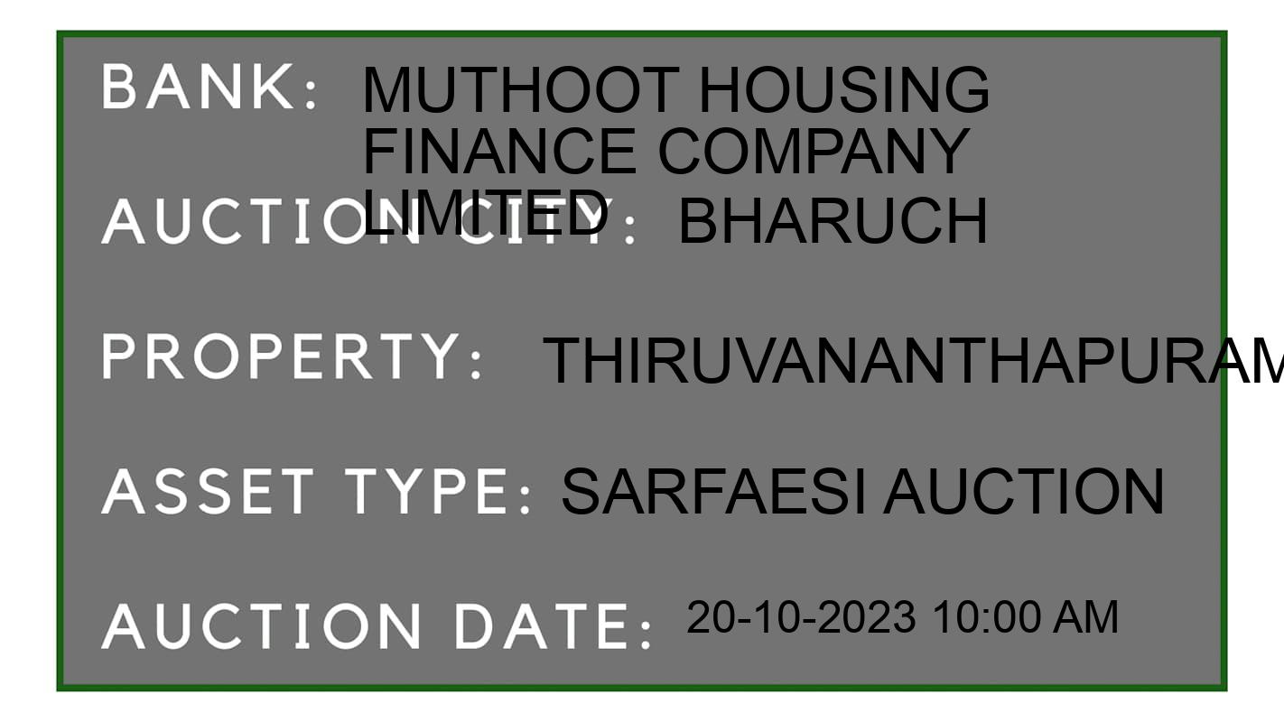 Auction Bank India - ID No: 191269 - Muthoot Housing Finance Company Limited Auction of Muthoot Housing Finance Company Limited auction for Residential Flat in Ankleshwar, Bharuch
