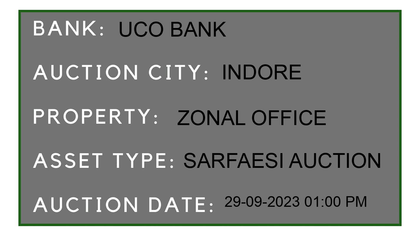 Auction Bank India - ID No: 191326 - UCO Bank Auction of UCO Bank auction for House in Indore, Indore