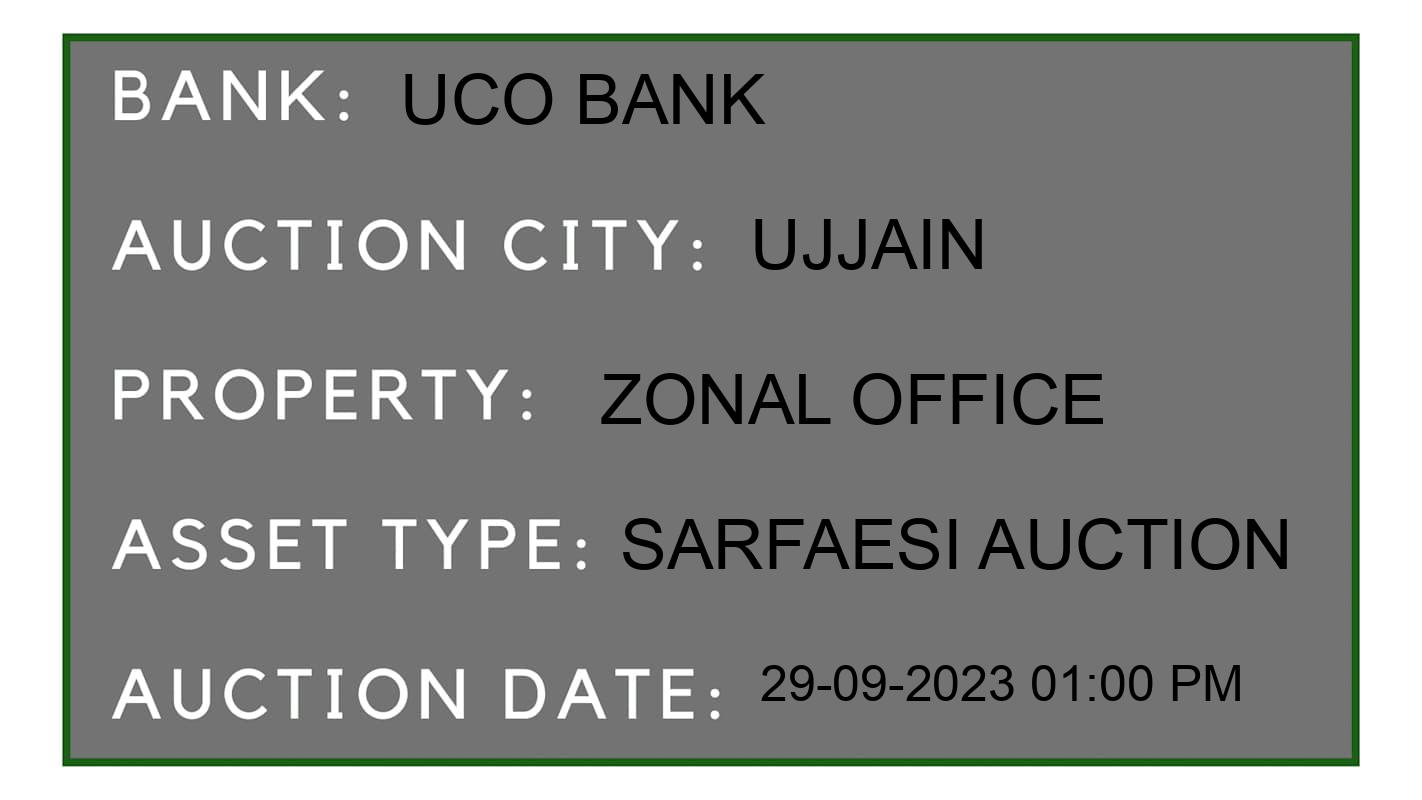 Auction Bank India - ID No: 191333 - UCO Bank Auction of UCO Bank auction for House in Ujjain, Ujjain