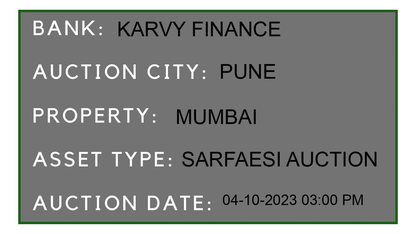 Auction Bank India - ID No: 191348 - Karvy Finance Auction of Karvy Finance auction for Commercial Office in Haveli, Pune