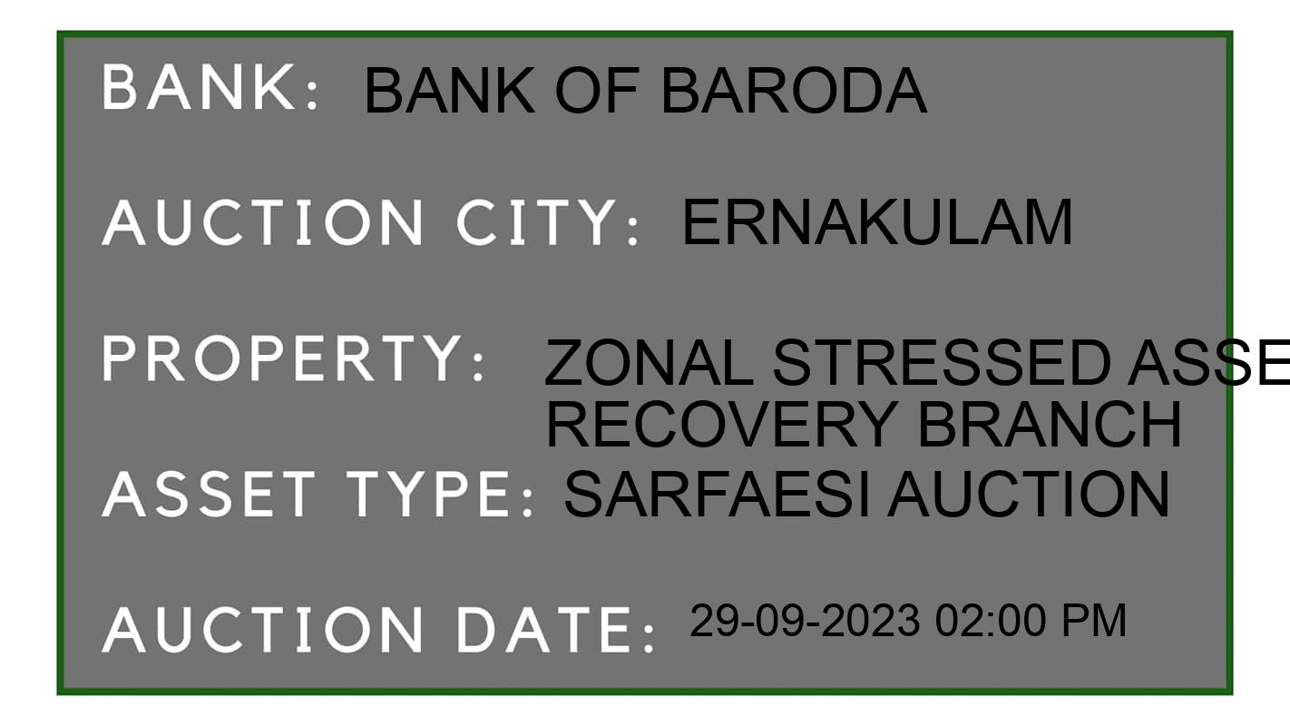 Auction Bank India - ID No: 191382 - Bank of Baroda Auction of Bank of Baroda auction for Land in Kanayannur Taluk, Ernakulam