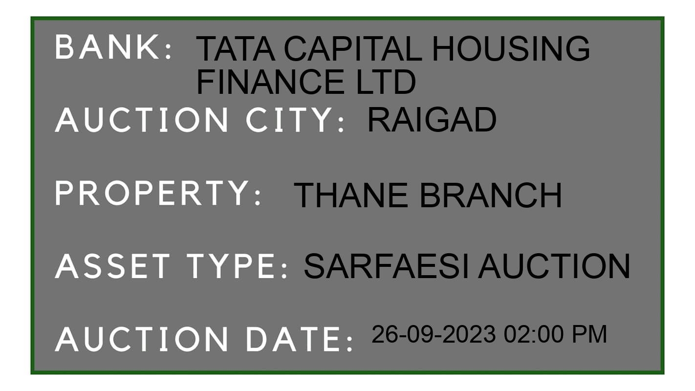 Auction Bank India - ID No: 191409 - Tata Capital Housing Finance Ltd Auction of Tata Capital Housing Finance Ltd auction for Residential Flat in Karjat, Raigad