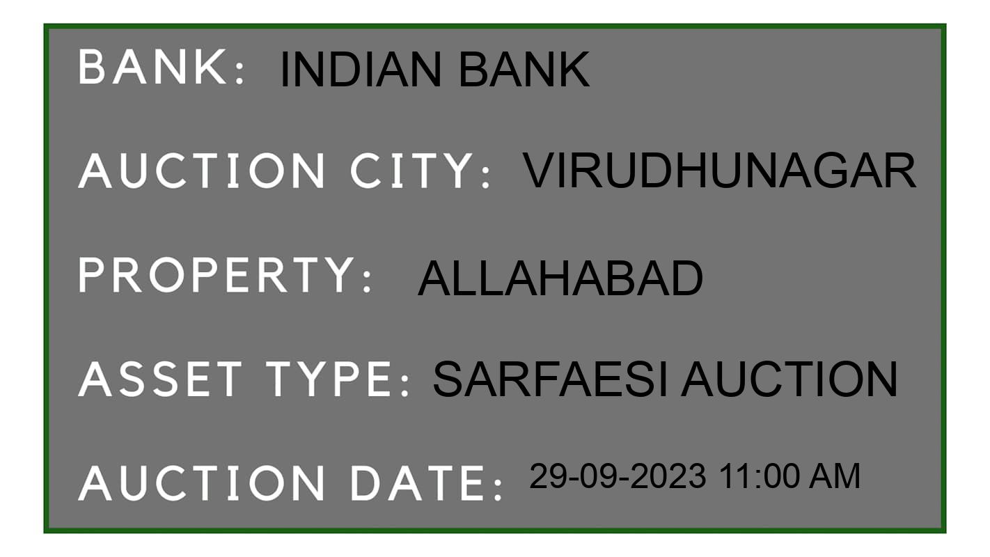 Auction Bank India - ID No: 191421 - Indian Bank Auction of Indian Bank auction for Commercial Building in Virudhunagar, Virudhunagar