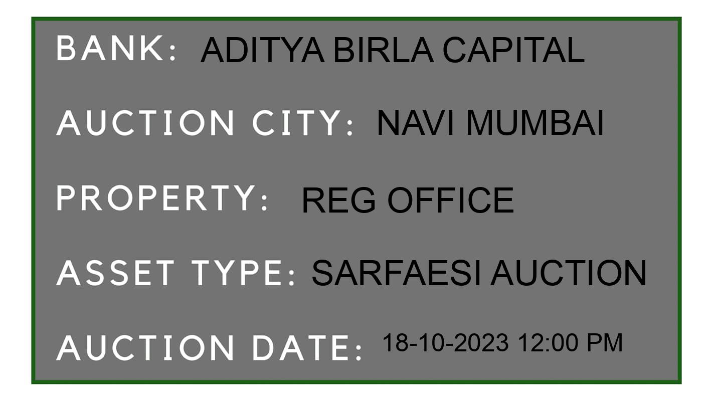 Auction Bank India - ID No: 191437 - Aditya Birla Capital Auction of Aditya Birla Capital auction for Residential Flat in Nerul, Navi Mumbai