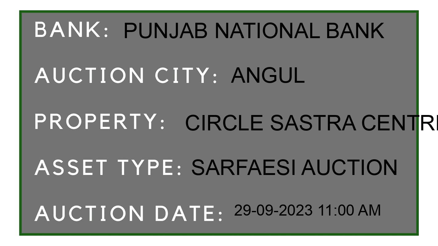 Auction Bank India - ID No: 191462 - Punjab National Bank Auction of Punjab National Bank auction for Residential Flat in Sabalbhanga, Angul