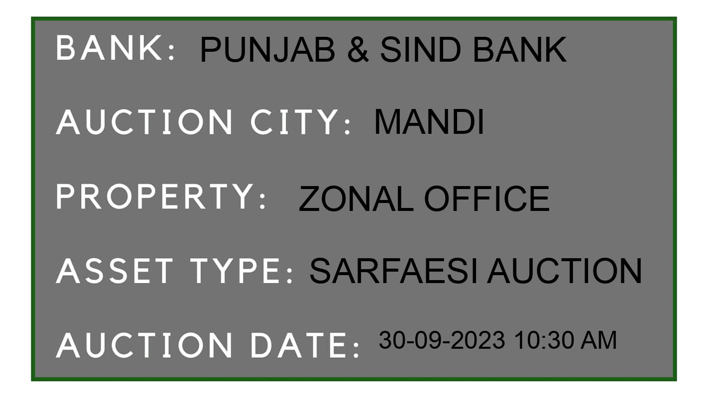 Auction Bank India - ID No: 191509 - Punjab & Sind Bank Auction of Punjab & Sind Bank auction for Land And Building in mandi, Mandi