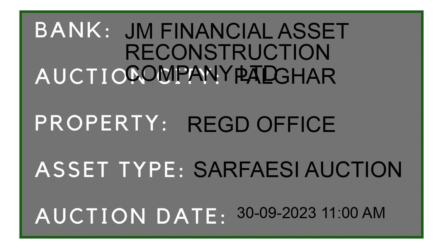 Auction Bank India - ID No: 191518 - JM Financial Asset Reconstruction Company Ltd Auction of JM Financial Asset Reconstruction Company Ltd auction for Residential Flat in Boisar, Palghar