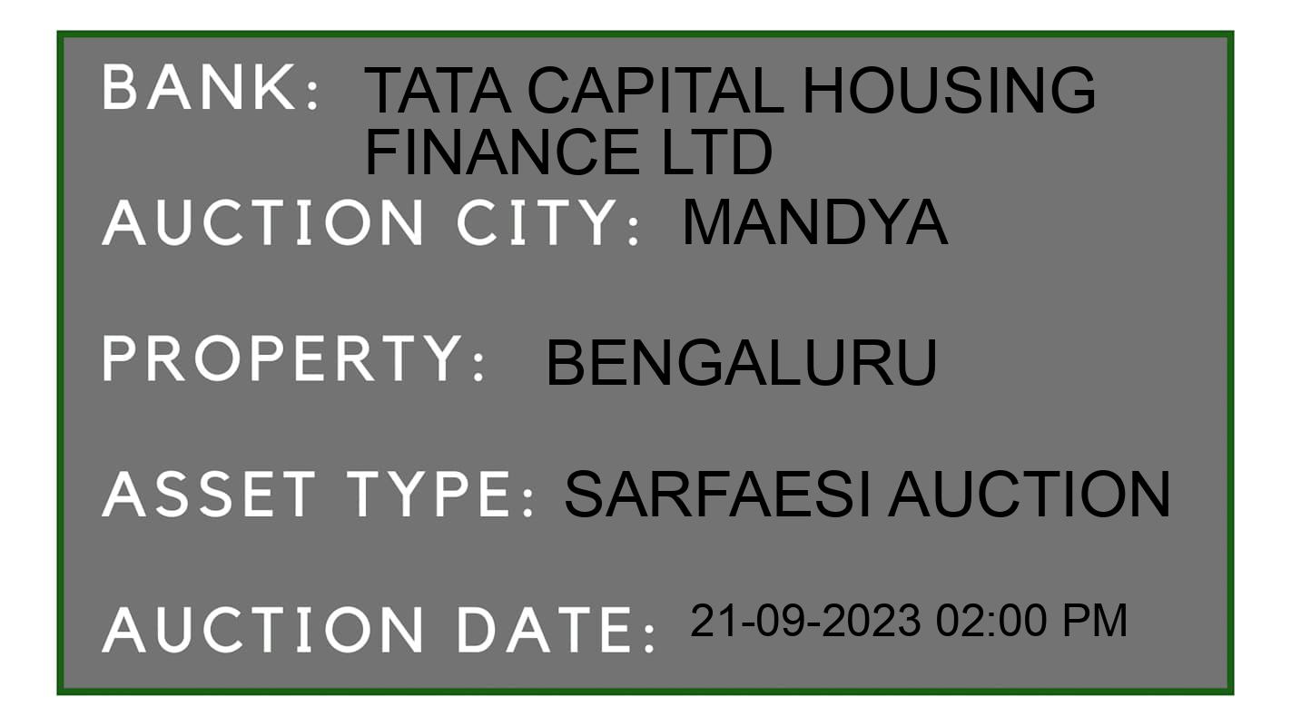 Auction Bank India - ID No: 191529 - Tata Capital Housing Finance Ltd Auction of Tata Capital Housing Finance Ltd auction for Plot in Pandavapura, Mandya