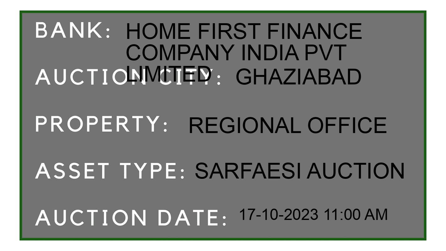 Auction Bank India - ID No: 191642 - Home First Finance Company India Pvt Limited Auction of Home First Finance Company India Pvt Limited auction for Residential Flat in Loni, Ghaziabad