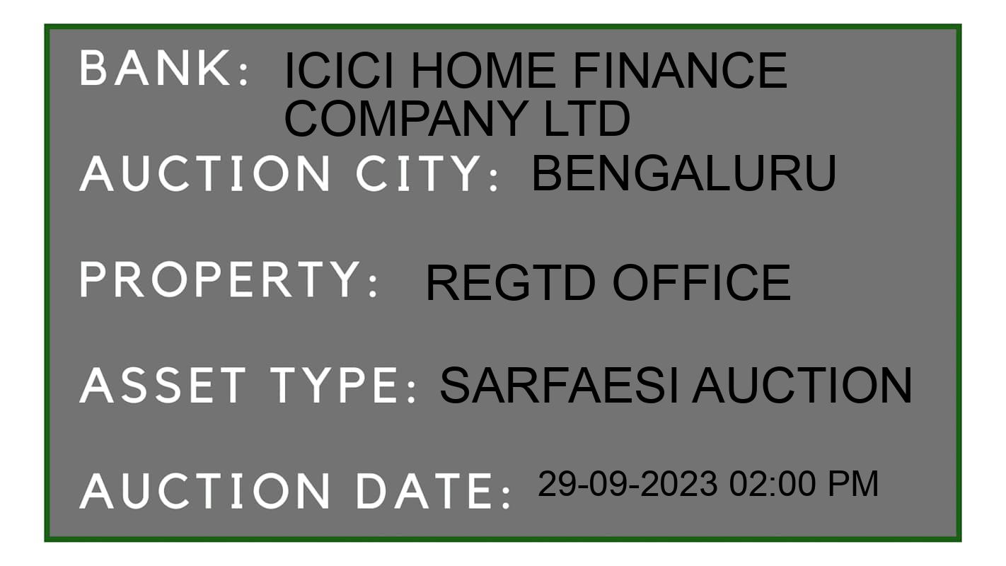 Auction Bank India - ID No: 192342 - ICICI Home Finance Company Ltd Auction of ICICI Home Finance Company Ltd auction for Land And Building in Chikkaballapura, Bengaluru
