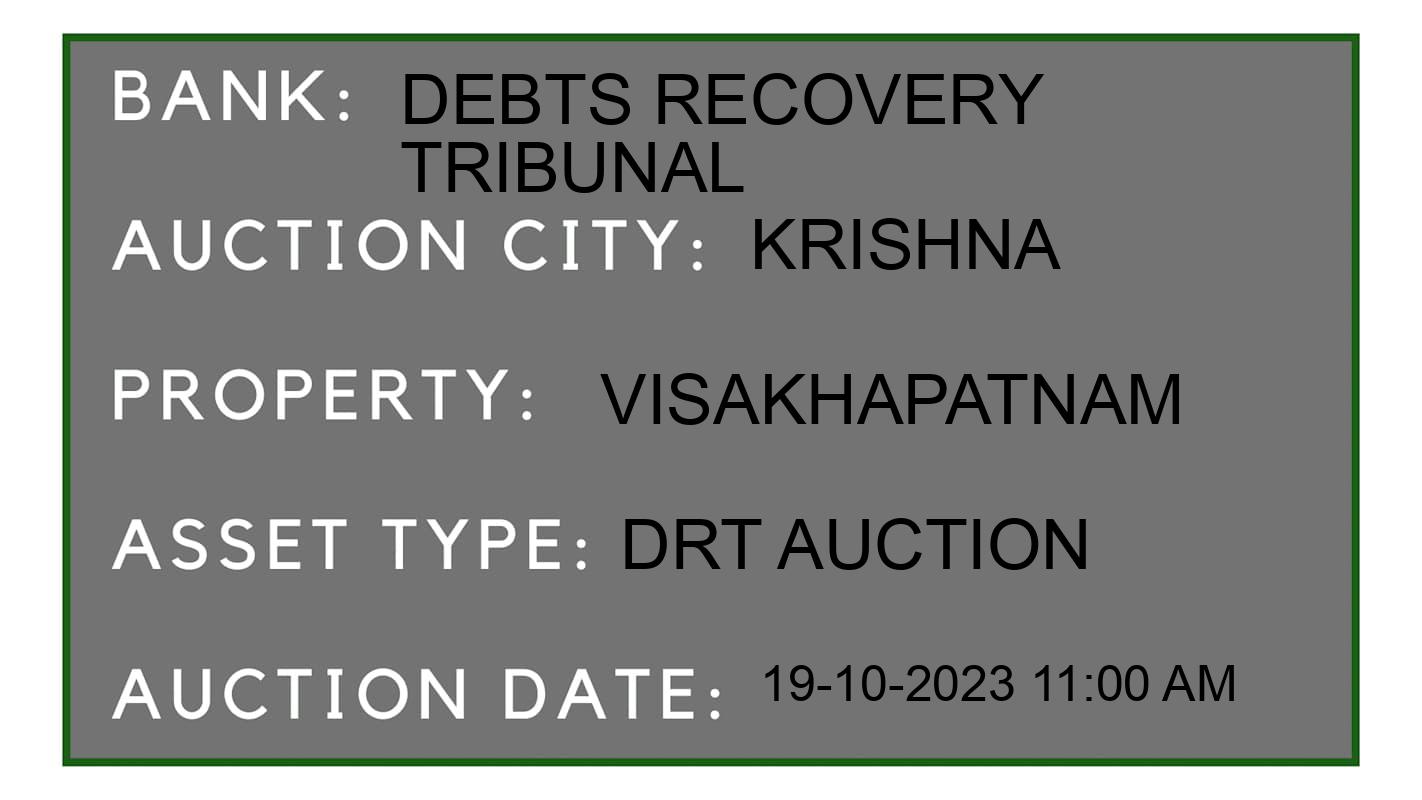 Auction Bank India - ID No: 192416 - Debts Recovery Tribunal Auction of Debts Recovery Tribunal auction for Plot in Vijayawada rural, Krishna