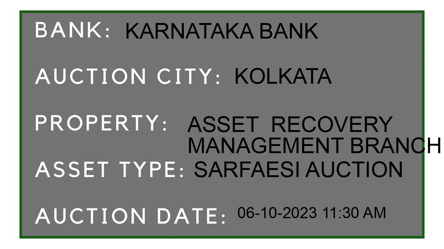 Auction Bank India - ID No: 192468 - Karnataka Bank Auction of Karnataka Bank auction for Residential Flat in Noapara, Kolkata