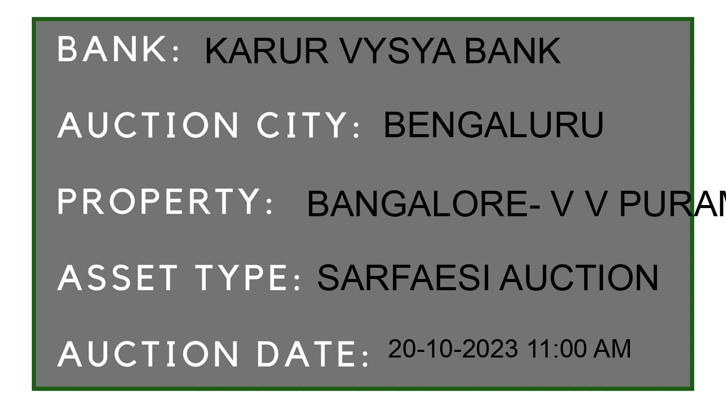 Auction Bank India - ID No: 192473 - Karur Vysya Bank Auction of Karur Vysya Bank auction for Commercial Building in Boyilahalli Village, Bengaluru