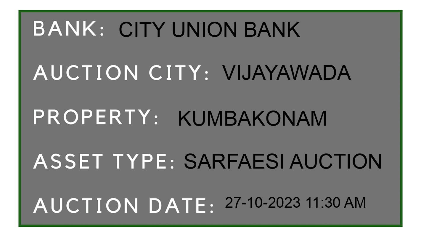 Auction Bank India - ID No: 192663 - City Union Bank Auction of City Union Bank auction for Residential Land And Building in Gunadala, Vijayawada
