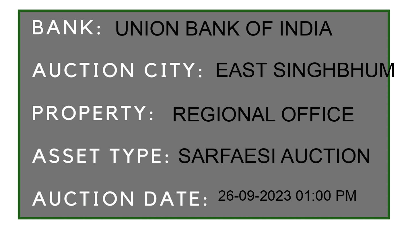 Auction Bank India - ID No: 192812 - Union Bank of India Auction of Union Bank of India auction for Plot in Ramgarh, East Singhbhum
