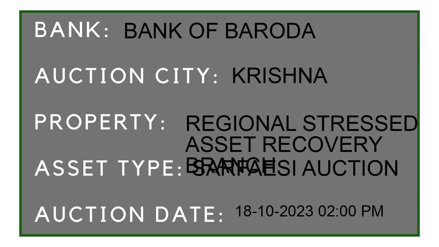 Auction Bank India - ID No: 192911 - Bank of Baroda Auction of Bank of Baroda auction for Plot in Gudivada, Krishna