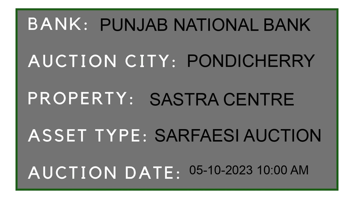 Auction Bank India - ID No: 192914 - Punjab National Bank Auction of Punjab National Bank auction for Land And Building in kottakuppam, Pondicherry