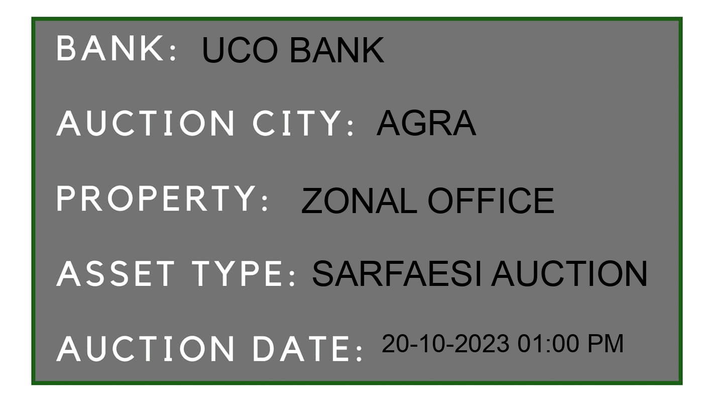 Auction Bank India - ID No: 192946 - UCO Bank Auction of UCO Bank auction for Plot in Sewla Jatt, Agra