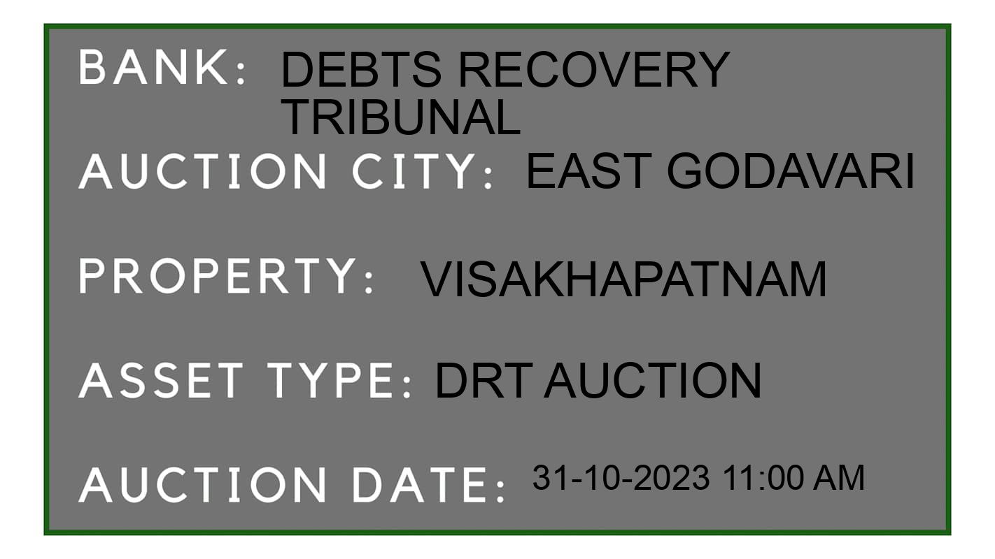 Auction Bank India - ID No: 193060 - Debts Recovery Tribunal Auction of Debts Recovery Tribunal auction for Residential House in Kakinada, East Godavari