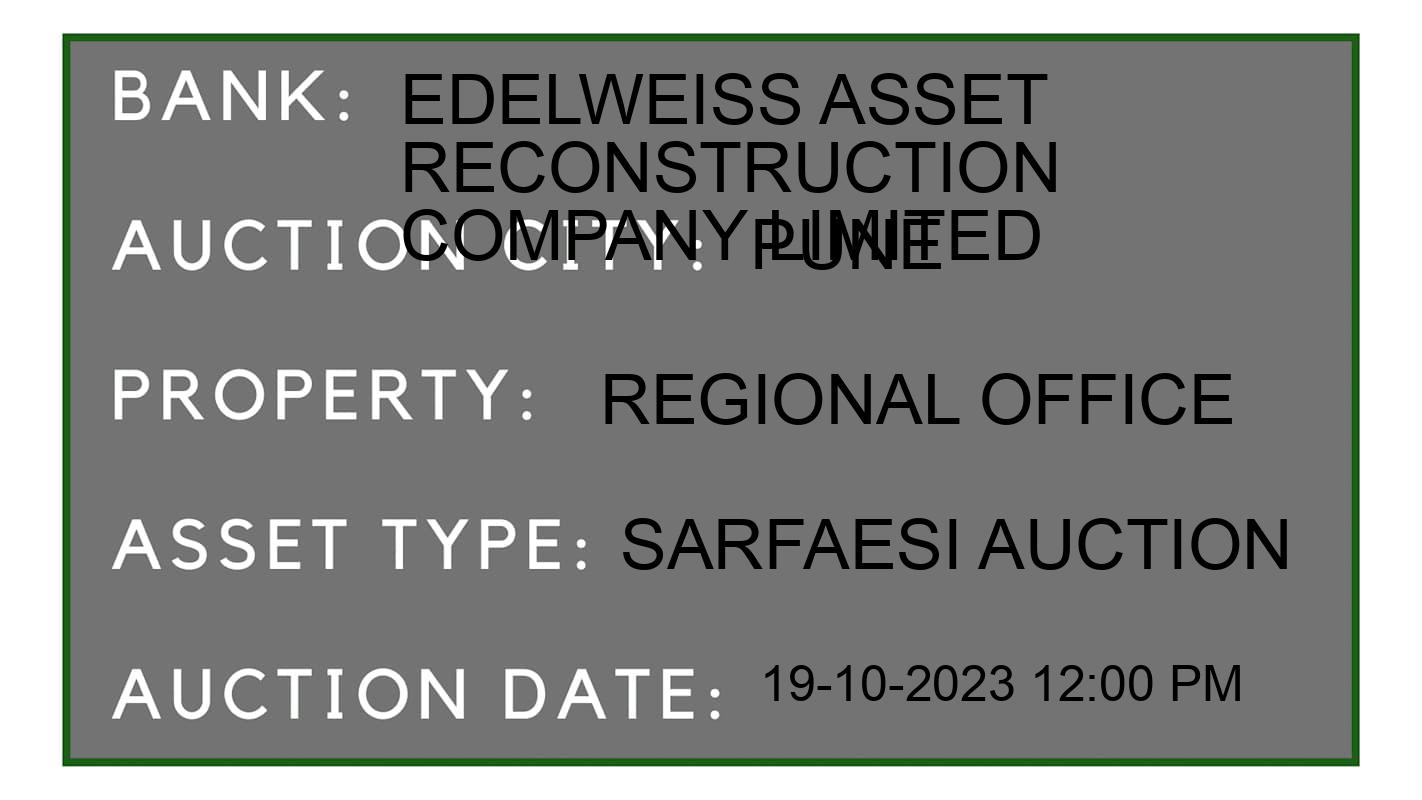 Auction Bank India - ID No: 193090 - Edelweiss Asset Reconstruction Company Limited Auction of Edelweiss Asset Reconstruction Company Limited auction for Residential Flat in Haveli, Pune