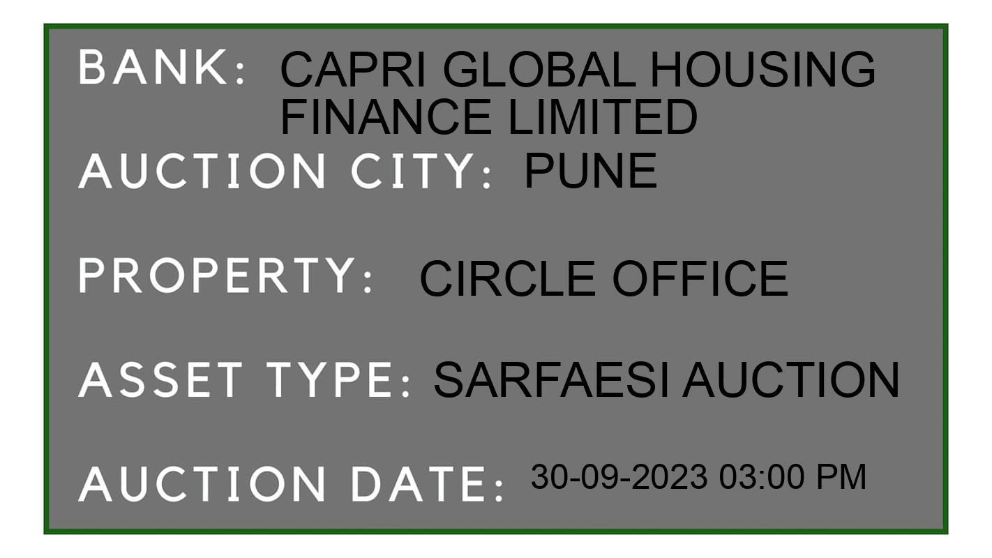 Auction Bank India - ID No: 193546 - Capri Global Housing Finance Limited Auction of Capri Global Housing Finance Limited auction for Residential Flat in Haveli, Pune