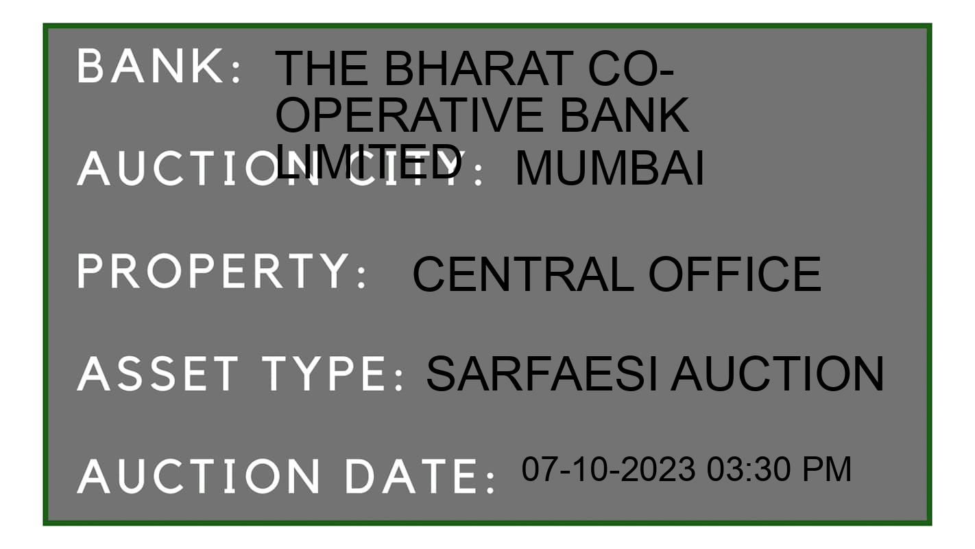 Auction Bank India - ID No: 193613 - The Bharat Co-Operative Bank Limited Auction of The Bharat Co-Operative Bank Limited auction for Commercial Shop in Mumbai City, Mumbai