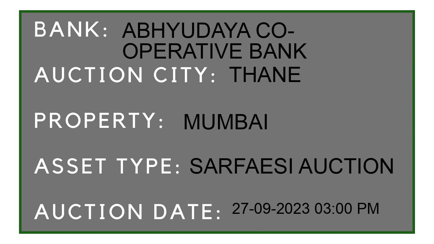 Auction Bank India - ID No: 193630 - Abhyudaya Co-operative Bank Auction of Abhyudaya Co-operative Bank auction for Land And Building in Vashi, Thane