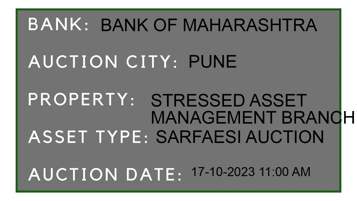 Auction Bank India - ID No: 193928 - Bank of Maharashtra Auction of Bank of Maharashtra auction for Plot in Mulshi, Pune