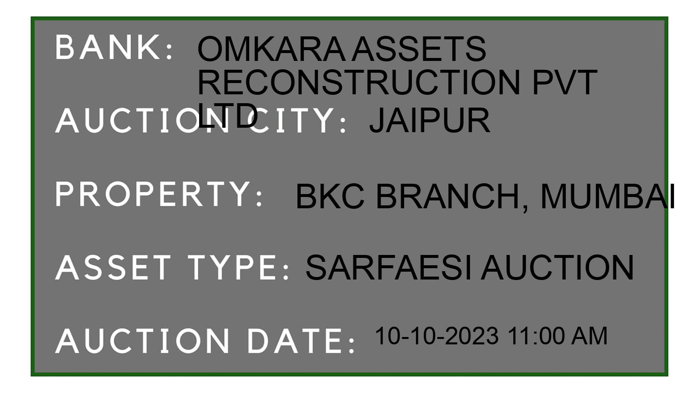 Auction Bank India - ID No: 193941 - Omkara Assets Reconstruction Pvt Ltd Auction of Omkara Assets Reconstruction Pvt Ltd auction for Residential Flat in JAIPUR, Jaipur