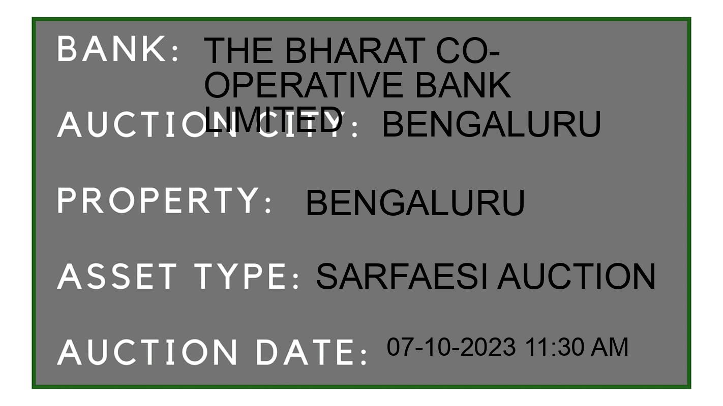 Auction Bank India - ID No: 194129 - The Bharat Co-Operative Bank Limited Auction of The Bharat Co-Operative Bank Limited auction for Plot in Bengaluru, Bengaluru