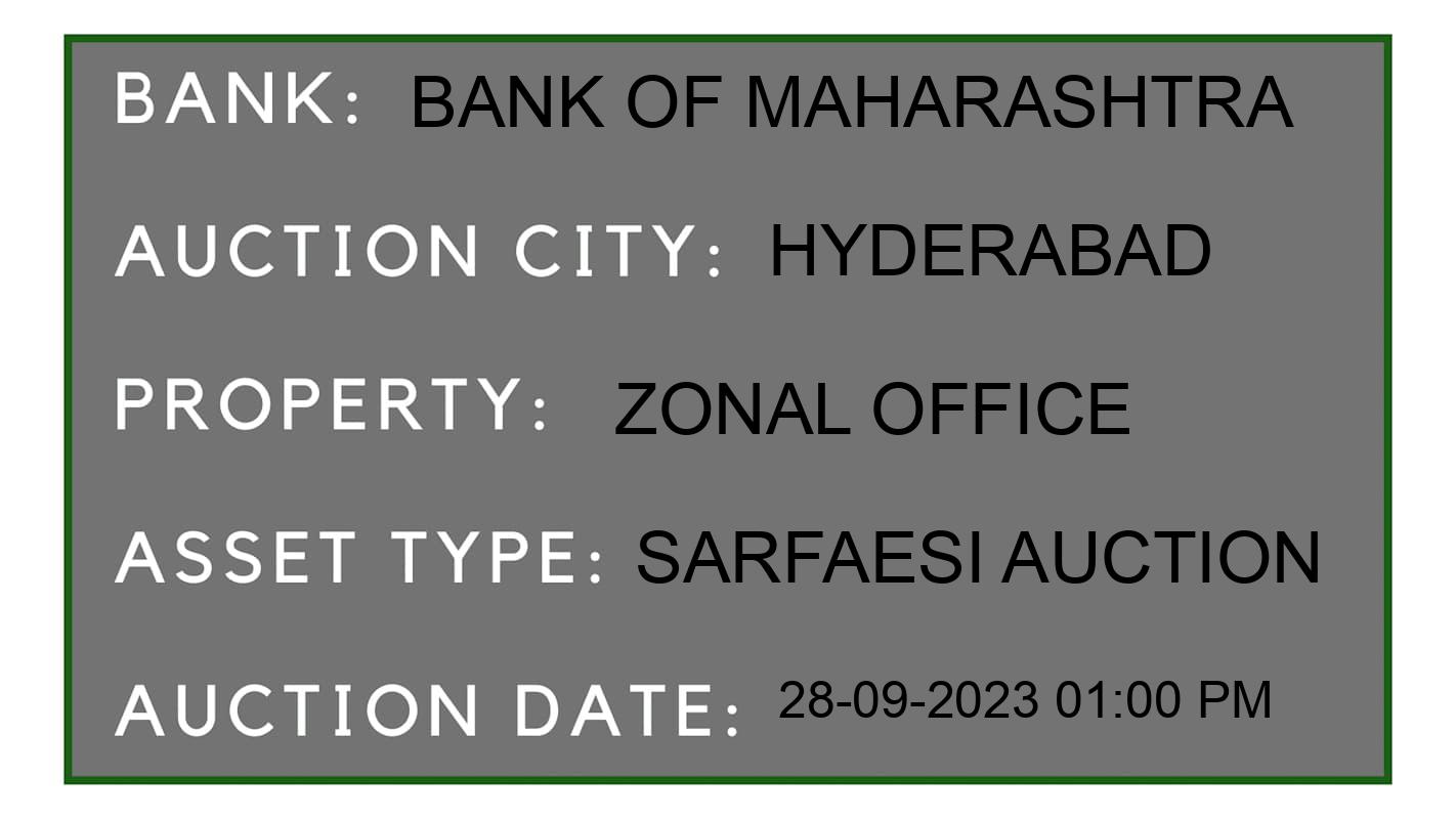 Auction Bank India - ID No: 194144 - Bank of Maharashtra Auction of Bank of Maharashtra auction for Vehicle Auction in koti, Hyderabad
