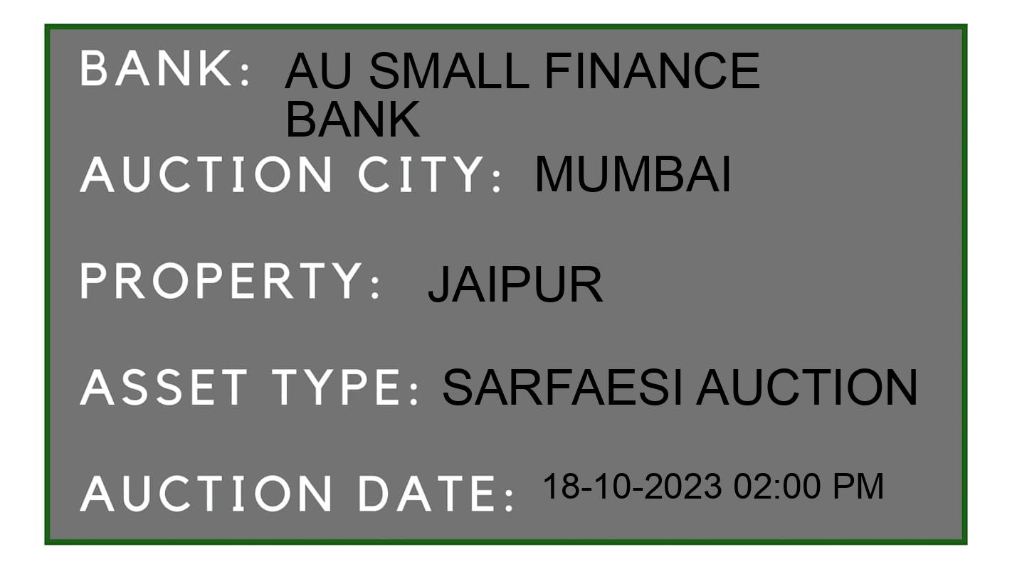 Auction Bank India - ID No: 194200 - AU Small Finance Bank Auction of AU Small Finance Bank auction for Commercial Office in Mumbai City, Mumbai