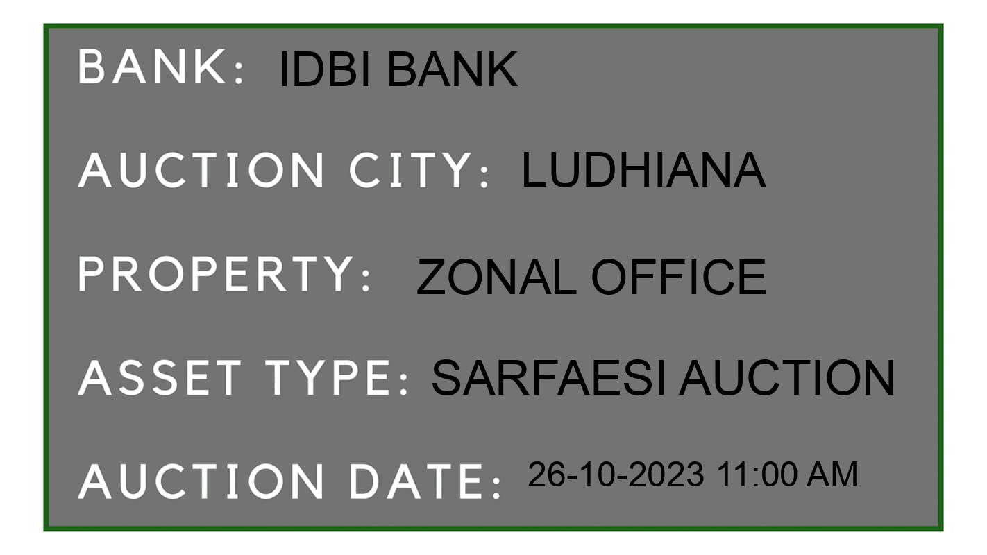 Auction Bank India - ID No: 194237 - IDBI Bank Auction of IDBI Bank auction for Plot in Ludhiana, Ludhiana