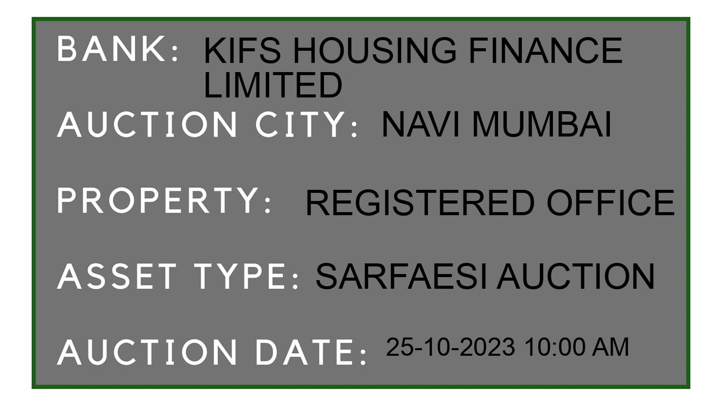 Auction Bank India - ID No: 194244 - KIFS HOUSING FINANCE LIMITED Auction of KIFS HOUSING FINANCE LIMITED auction for Residential Flat in Thane, Navi Mumbai