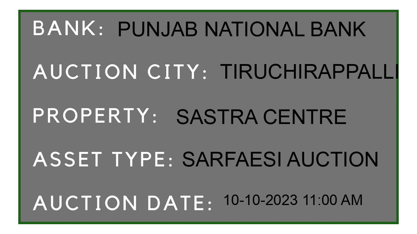 Auction Bank India - ID No: 194376 - Punjab National Bank Auction of Punjab National Bank auction for Land in Tiruchirappalli, Tiruchirappalli