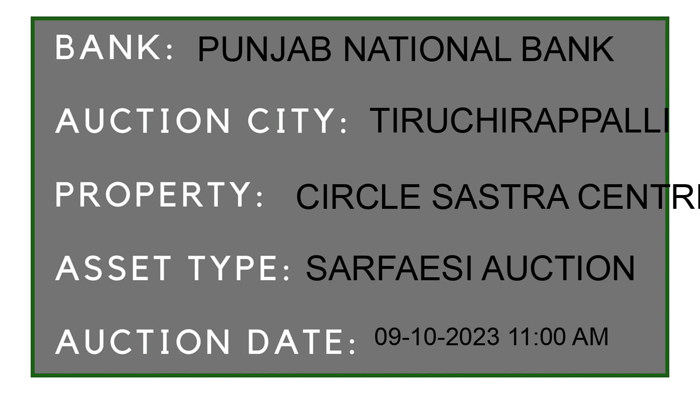 Auction Bank India - ID No: 194623 - Punjab National Bank Auction of Punjab National Bank auction for Land And Building in Tiruchirappalli, Tiruchirappalli