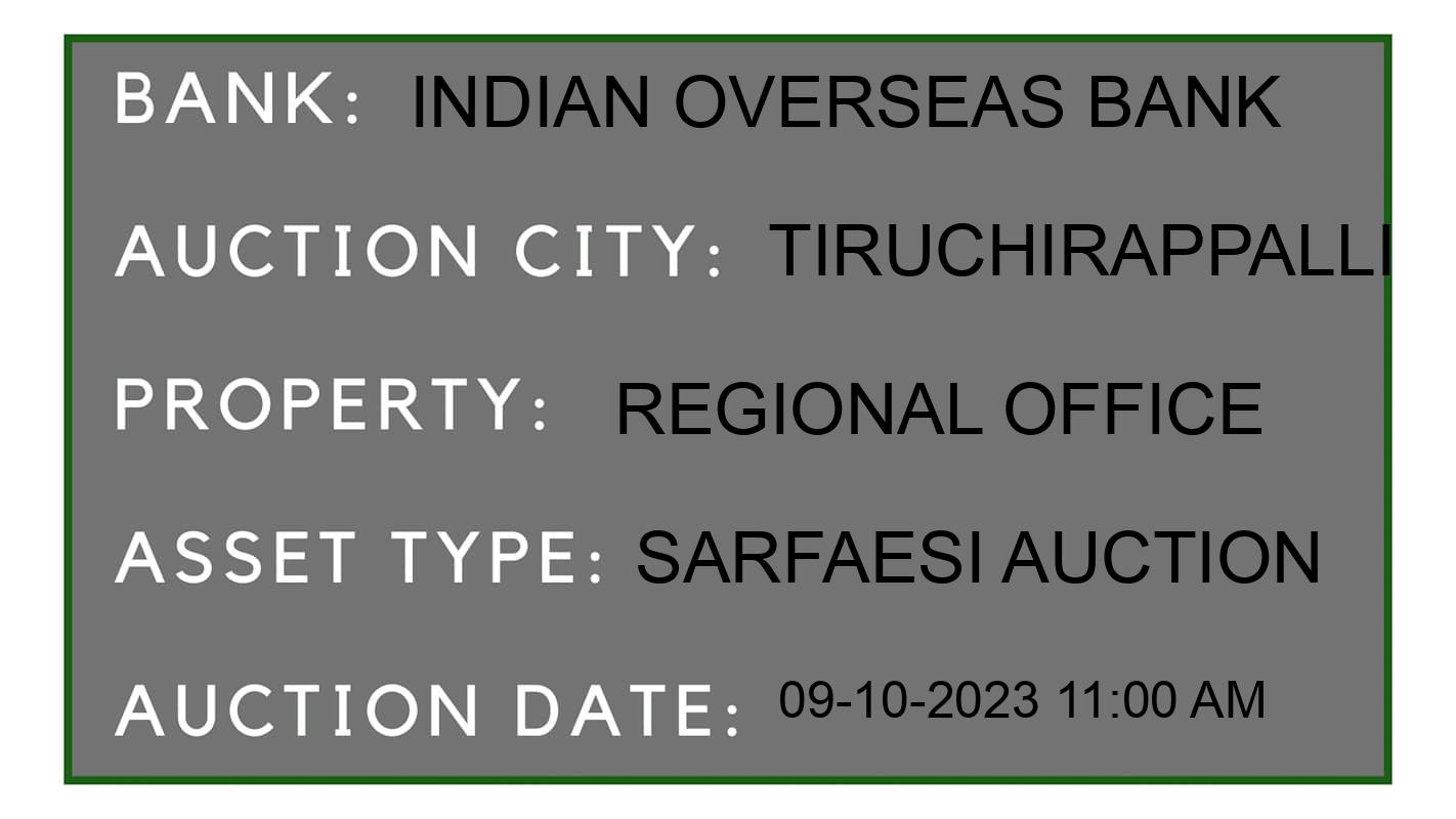 Auction Bank India - ID No: 194677 - Indian Overseas Bank Auction of Indian Overseas Bank auction for Land And Building in woraiyur, Tiruchirappalli