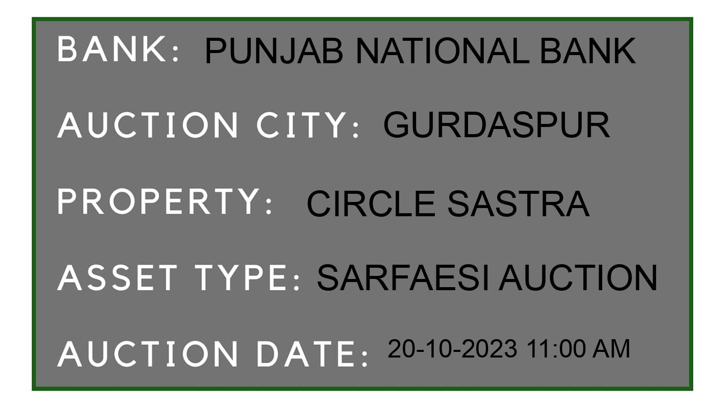 Auction Bank India - ID No: 194700 - Punjab National Bank Auction of Punjab National Bank auction for Residential House in Gurdaspur, Gurdaspur
