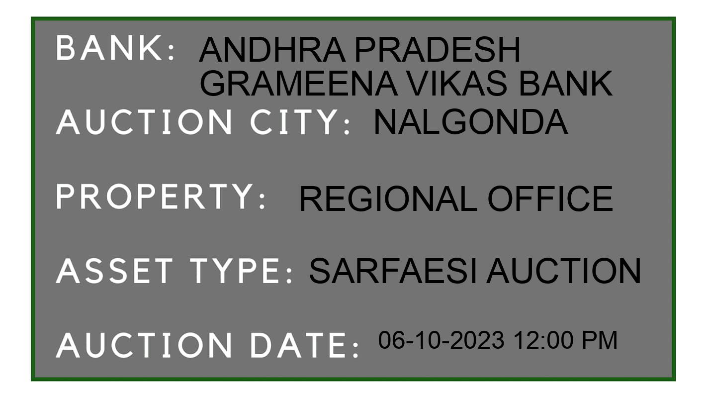 Auction Bank India - ID No: 194748 - Andhra Pradesh Grameena Vikas Bank Auction of Andhra Pradesh Grameena Vikas Bank auction for Vehicle Auction in Nalgonda, Nalgonda