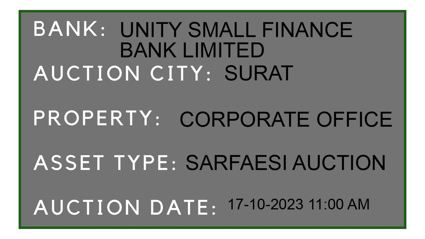 Auction Bank India - ID No: 194774 - UNITY SMALL FINANCE BANK LIMITED Auction of UNITY SMALL FINANCE BANK LIMITED auction for Non- Agricultural Land in Palsana, Surat