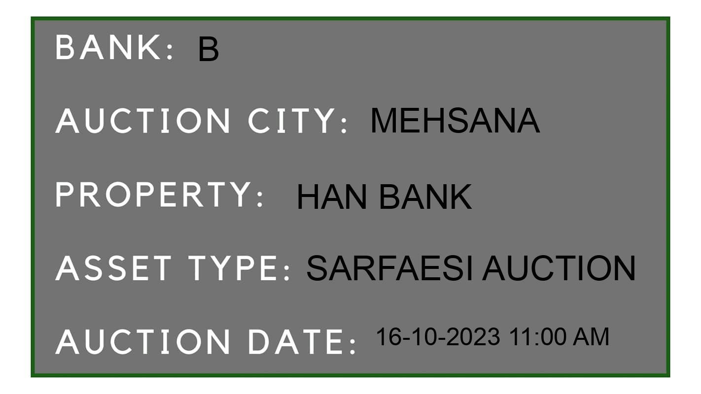 Auction Bank India - ID No: 194870 - B Auction of Bandhan Bank auction for Plot in Mehsana, Mehsana
