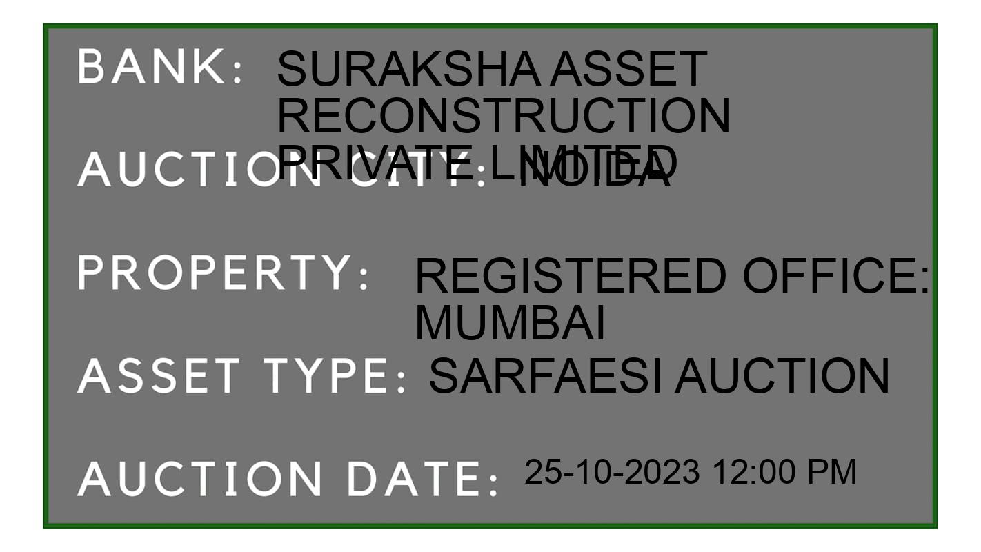 Auction Bank India - ID No: 194918 - Suraksha Asset Reconstruction Private Limited Auction of Suraksha Asset Reconstruction Private Limited auction for Plot in gautambudh nagar, Noida