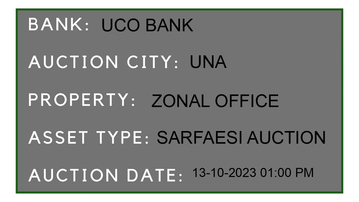 Auction Bank India - ID No: 194934 - UCO Bank Auction of UCO Bank auction for Land And Building in Ghanari, Una