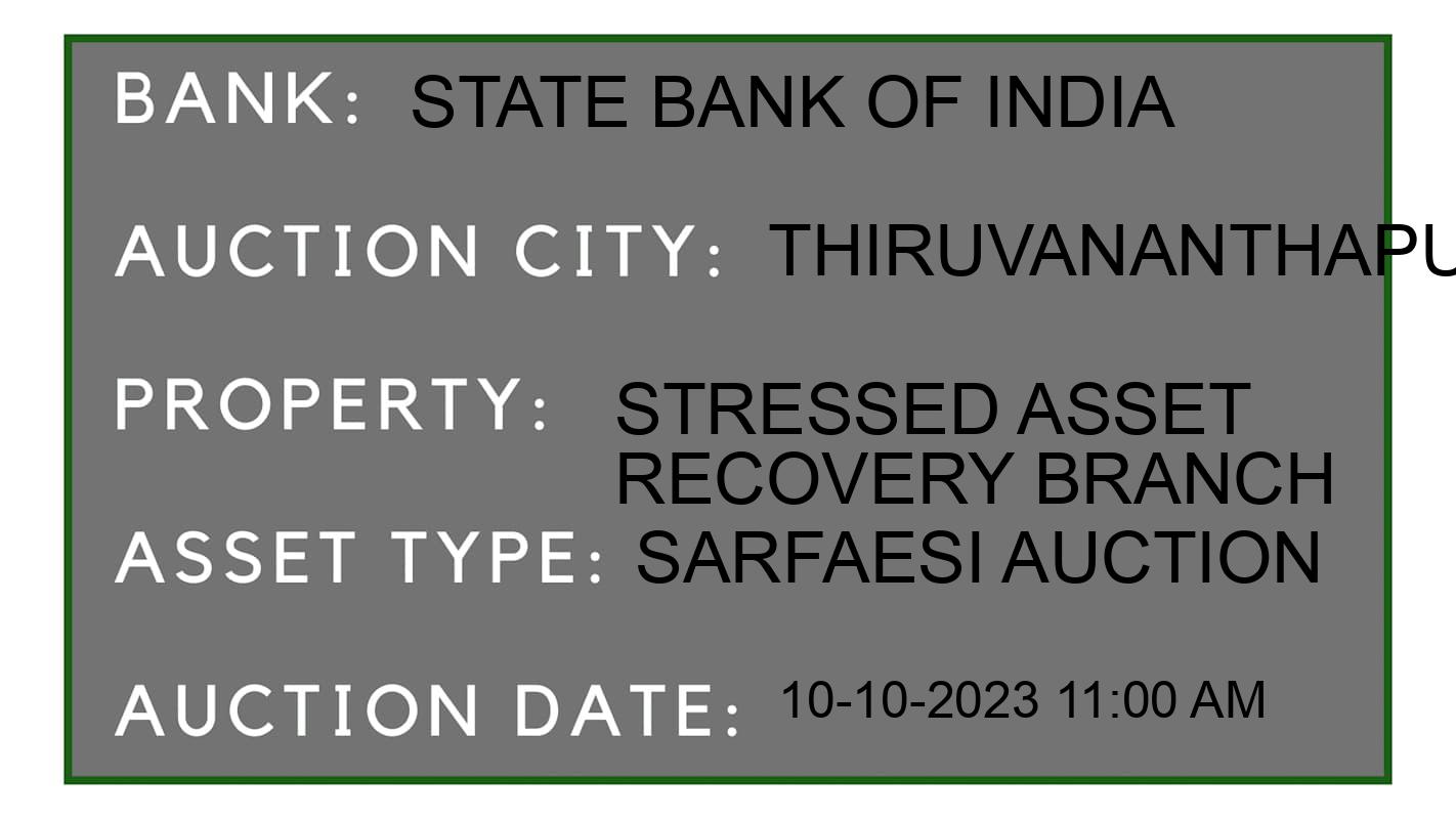 Auction Bank India - ID No: 195144 - State Bank of India Auction of State Bank of India auction for Residential Flat in Kowdiar, Thiruvananthapuram