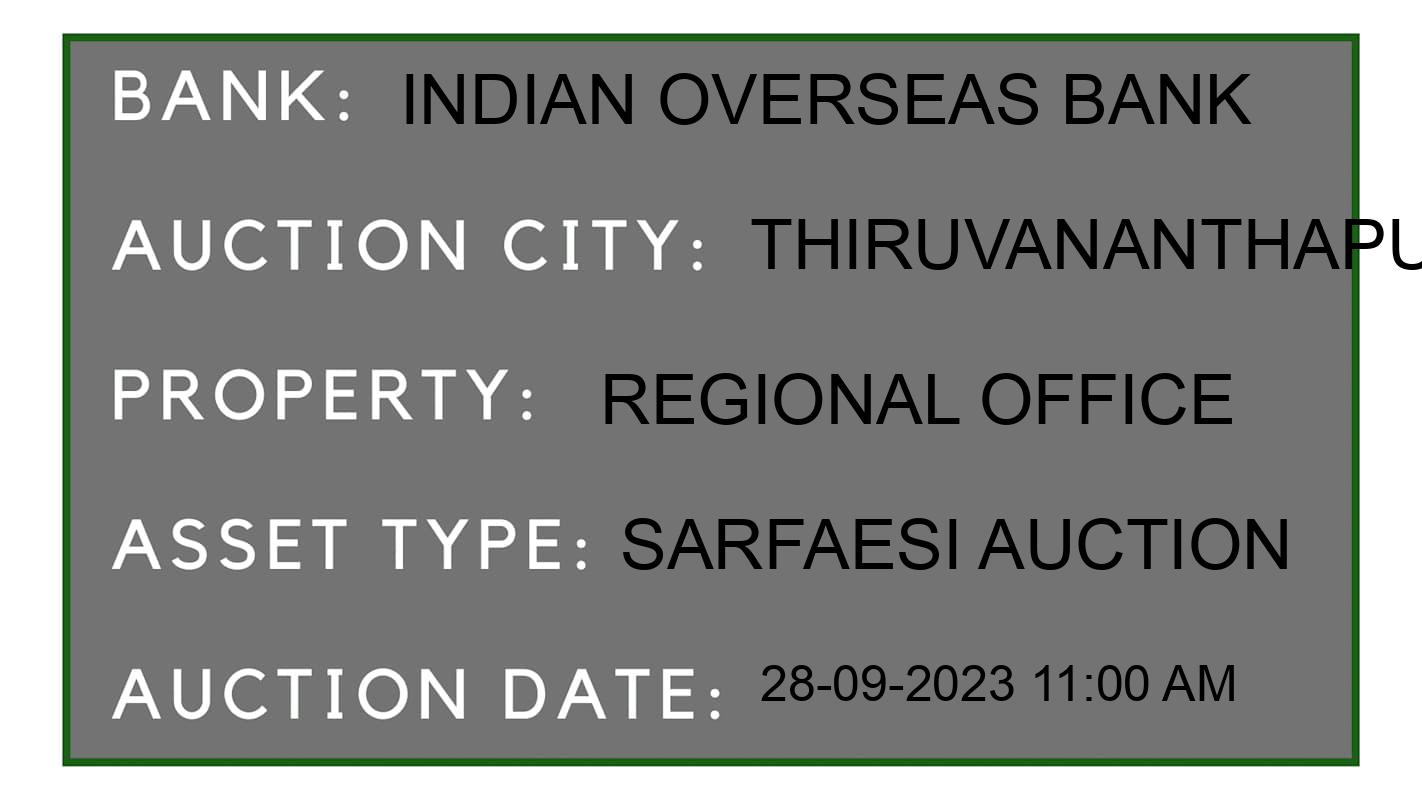 Auction Bank India - ID No: 195227 - Indian Overseas Bank Auction of Indian Overseas Bank auction for Land And Building in Varkala, Thiruvananthapuram