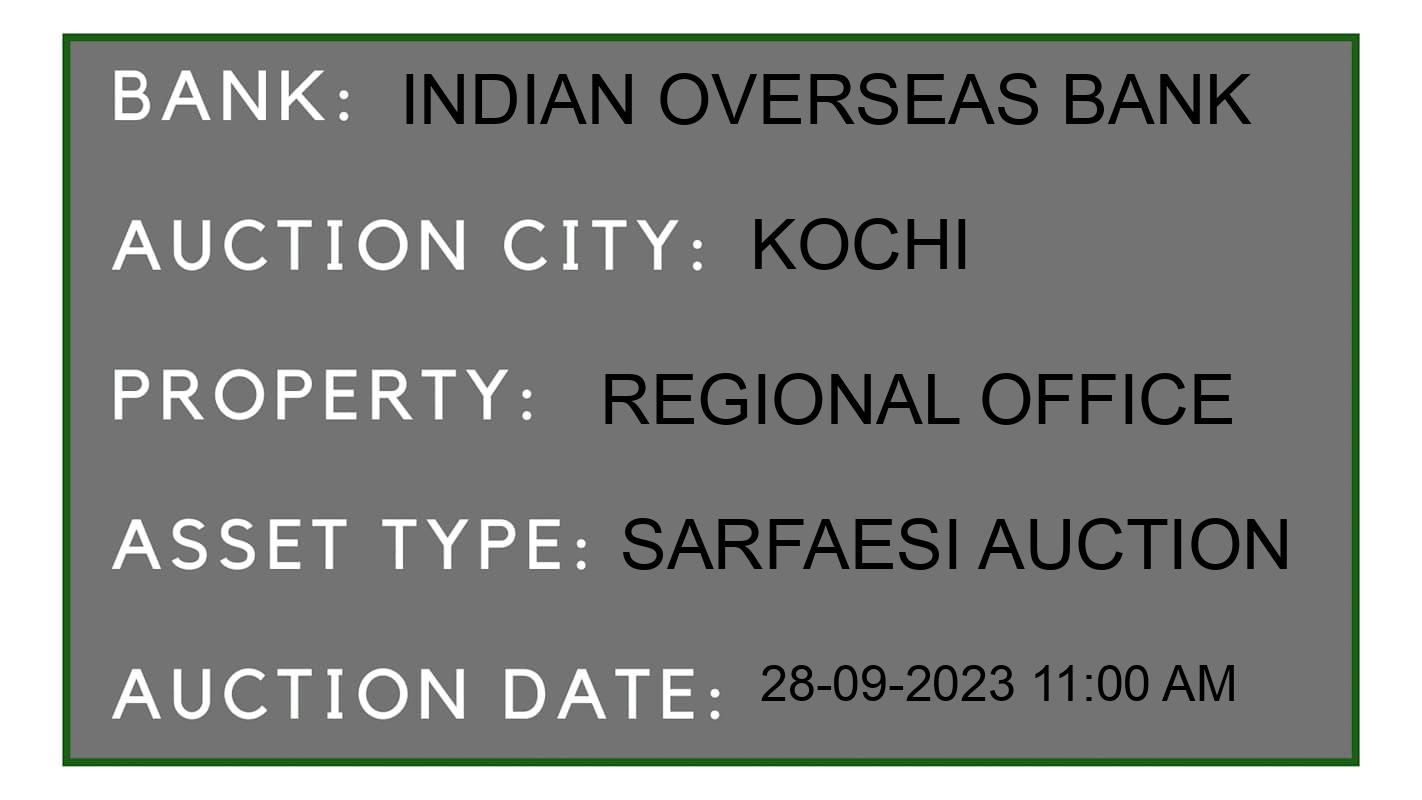 Auction Bank India - ID No: 195229 - Indian Overseas Bank Auction of Indian Overseas Bank auction for Land And Building in Alleppey, Kochi