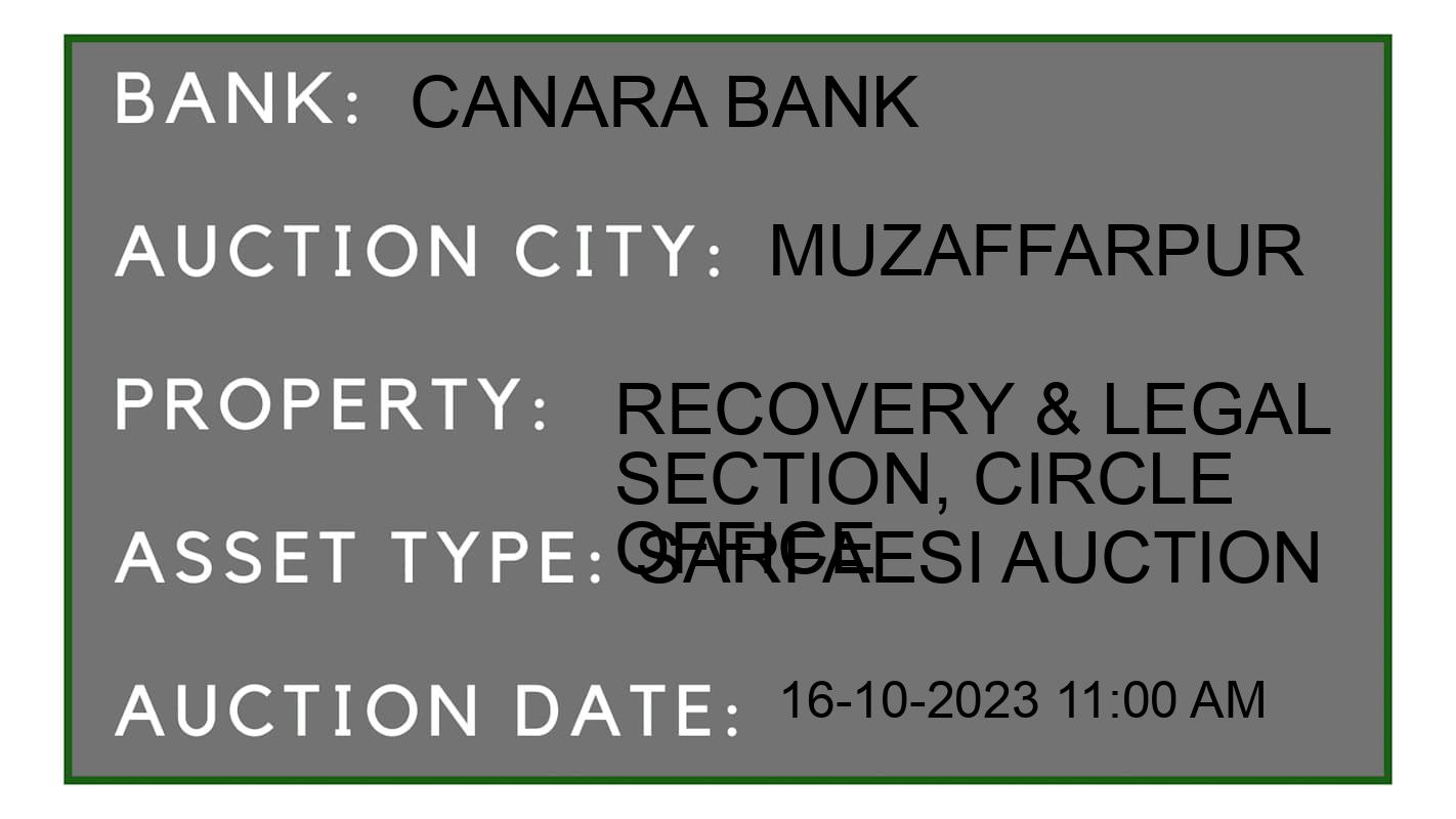 Auction Bank India - ID No: 195292 - Canara Bank Auction of Canara Bank auction for Plot in Muzaffarpur, Muzaffarpur