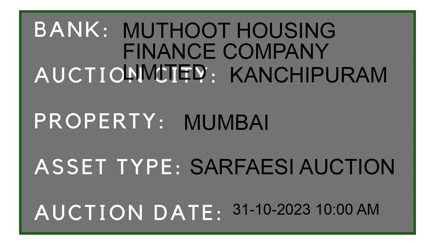 Auction Bank India - ID No: 195301 - Muthoot Housing Finance Company Limited Auction of Muthoot Housing Finance Company Limited auction for Land in Chengalpet Taluk, Kanchipuram