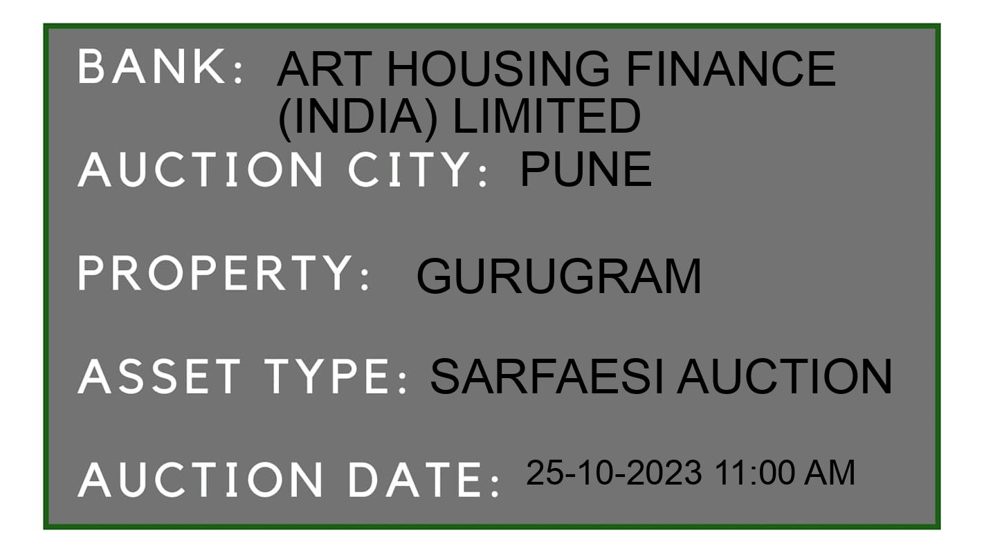 Auction Bank India - ID No: 195306 - ART Housing Finance (India) Limited Auction of ART Housing Finance (India) Limited auction for Residential Flat in Haveli, Pune