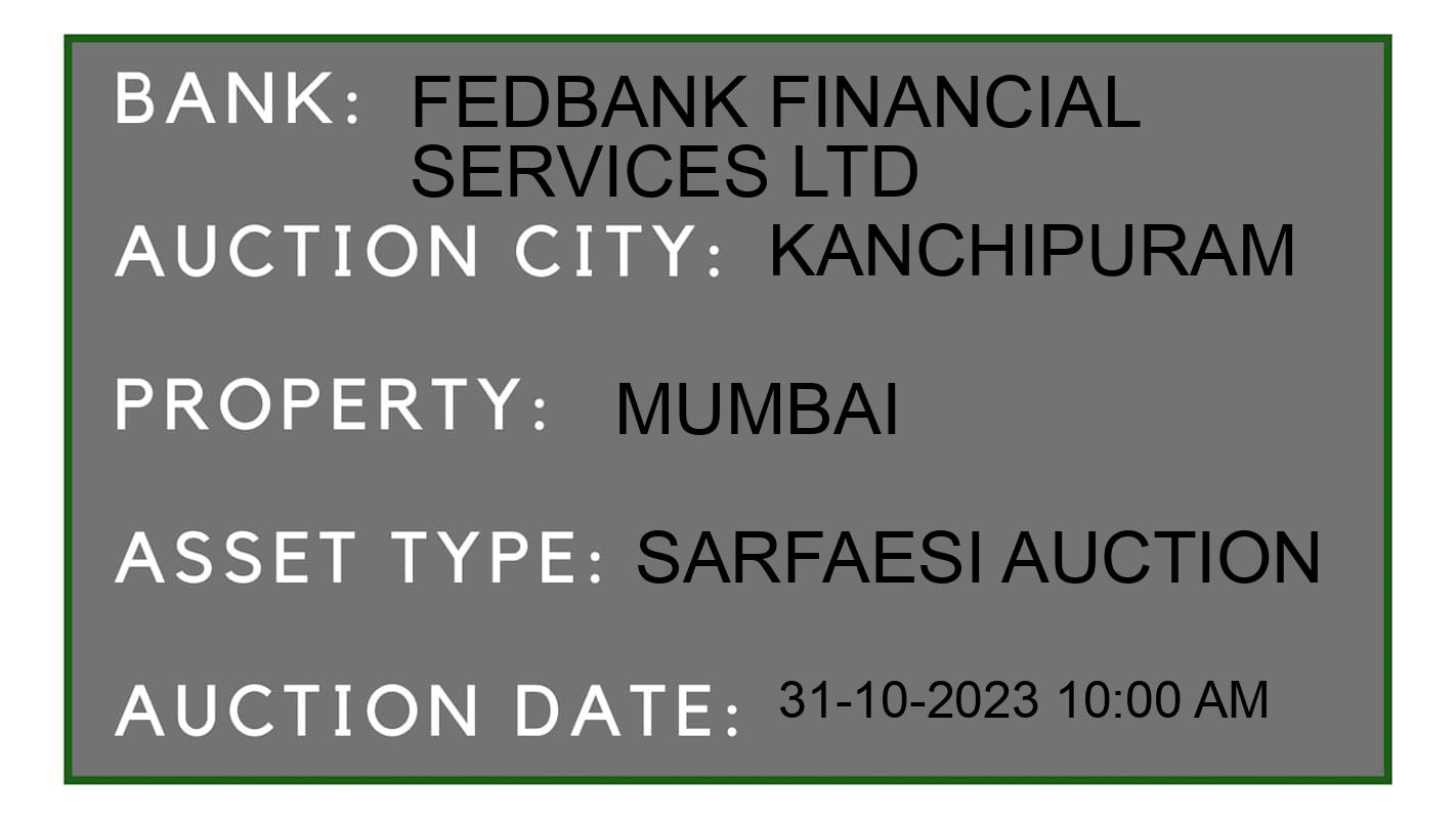 Auction Bank India - ID No: 195315 - Fedbank Financial Services Ltd Auction of Fedbank Financial Services Ltd auction for Residential Flat in Tambarm, Kanchipuram